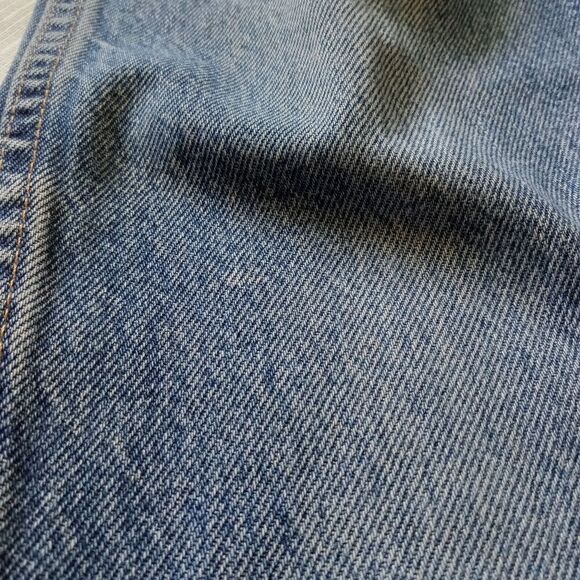 Wrangler Men's Mid Rise Regular Fit Straight Leg Blue Medium Wash Denim Jeans - Picture 10 of 14